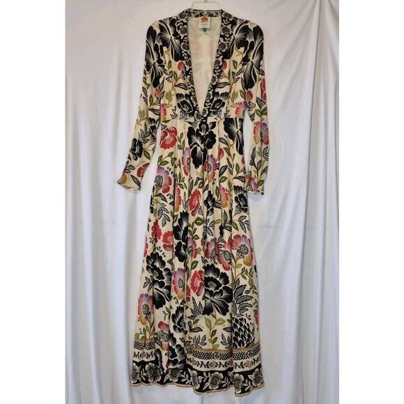 Anthropologie Farm Rio Meg Romantic Garden Maxi Dress XS - Picture 2 of 7